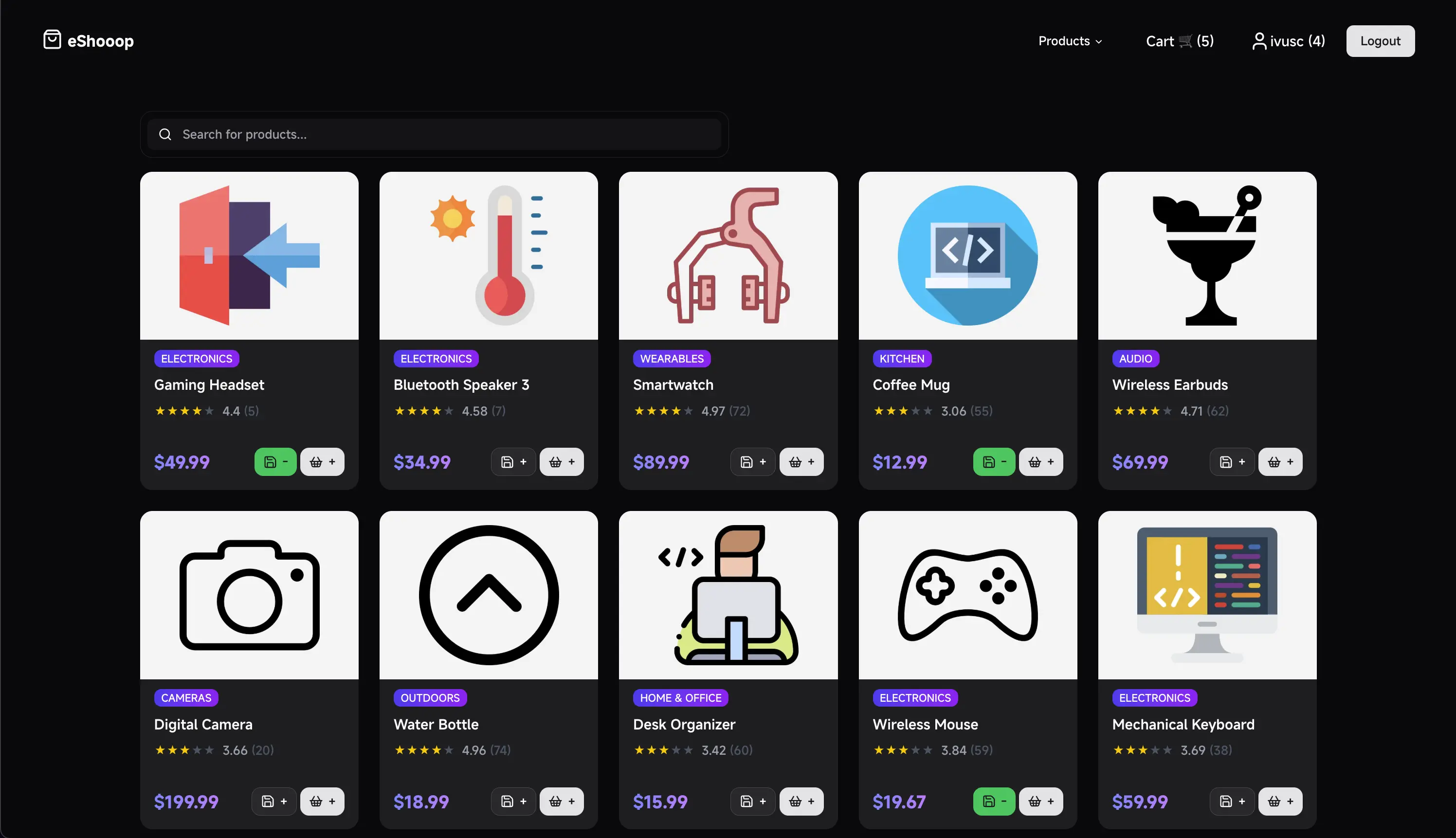 eshooop project preview